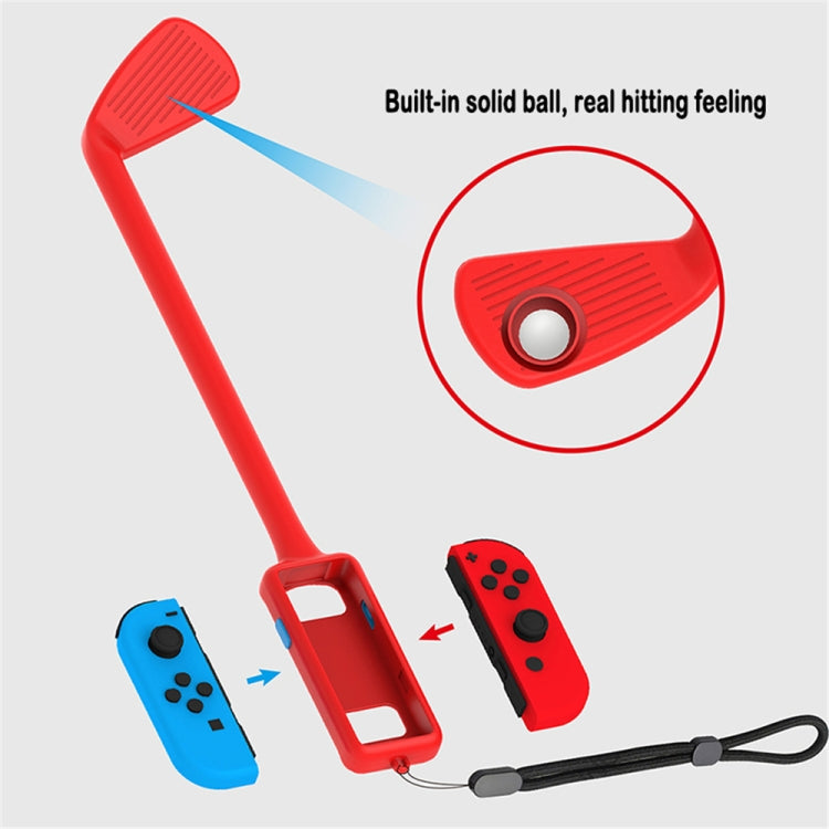 1 paire de clubs de golf Grip CompOnts Gaming Hand Public pour accessoires de console Nintendo Switch (rouge rouge)