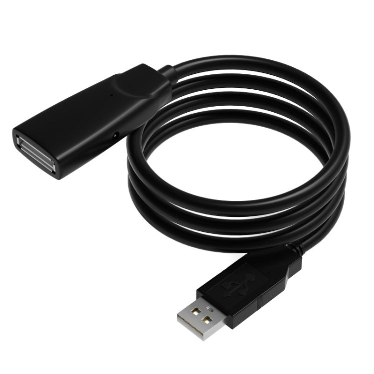 D.Y.TECH USB 2.0 Cable de extensión Macho a Cable Hembra con amplificador de Señal Longitud: 10m