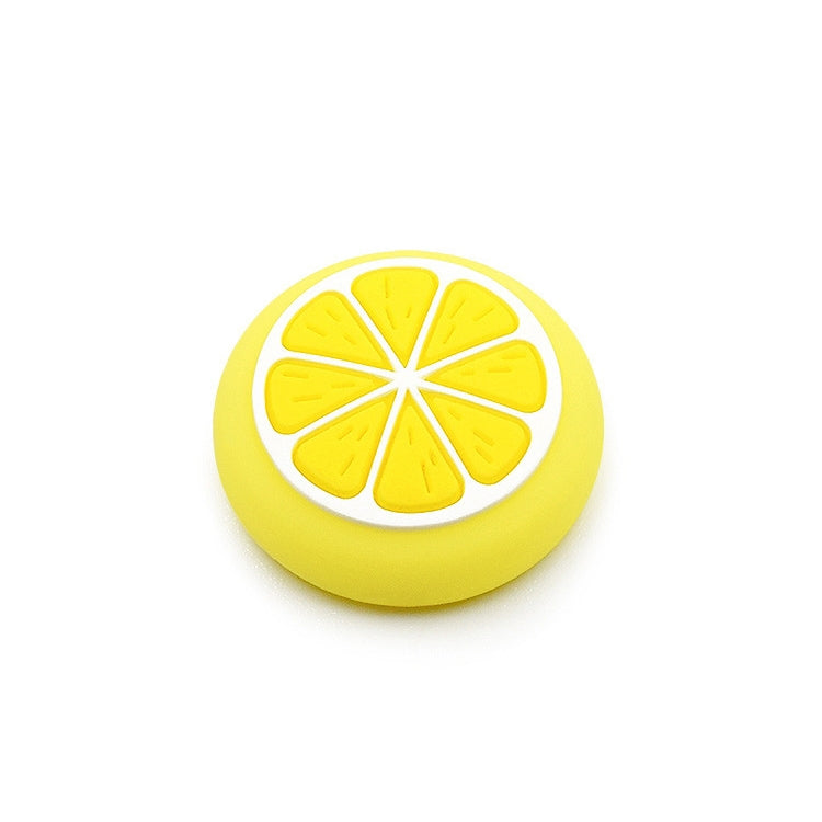 Tapa Protectora 3D del Botón de la Tapa del rockero de Silicona de 10 PCS Para el interruptor de Nintendo / Lite Joycon (Amarillo limón)