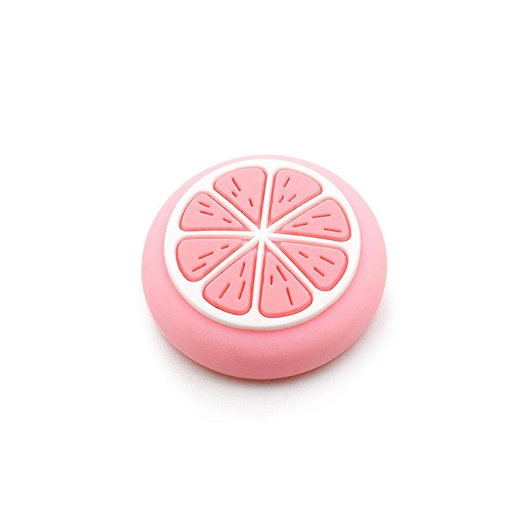 10 PCS Silicone Stopper Cap Button 3D Protective Cap For Nintendo Switch / Lite Joycon (Lemon Pink)