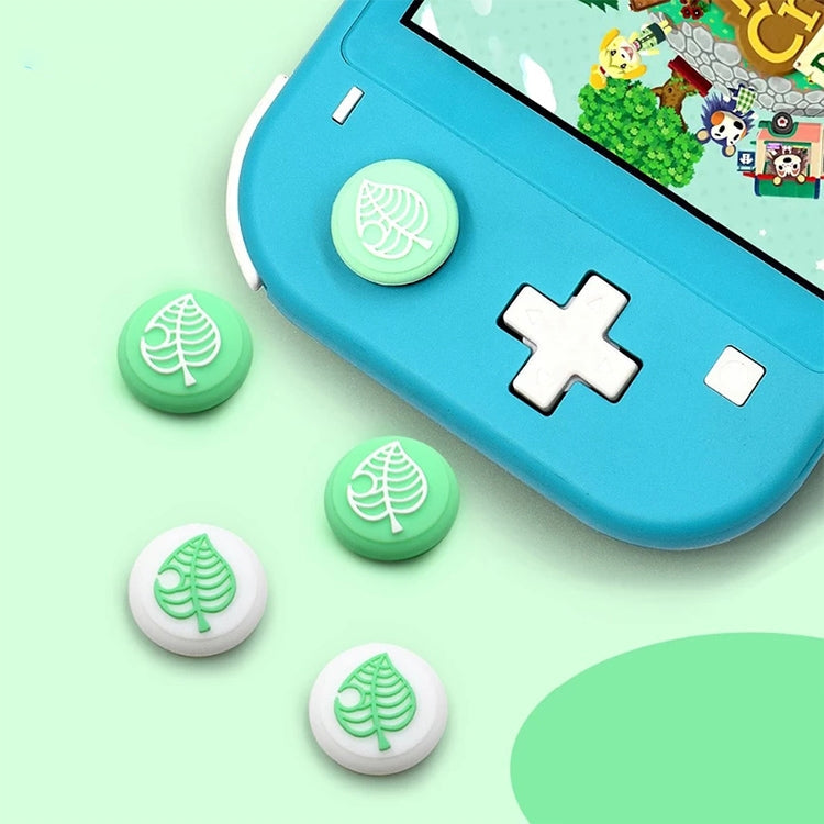 10 PCS Silicone Rocker Cap Cover Button 3D Protective Cap For Nintendo Switch / Lite Joycon (Green)
