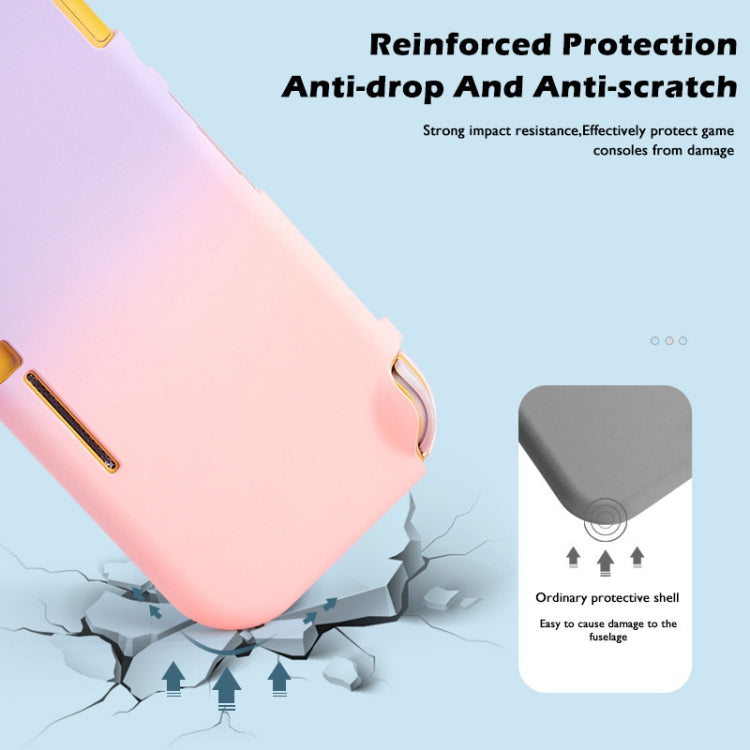 Gradiente Cáscara Protectora con todo incluido Para Switch Lite / Switch Mini (Rosa Morado)