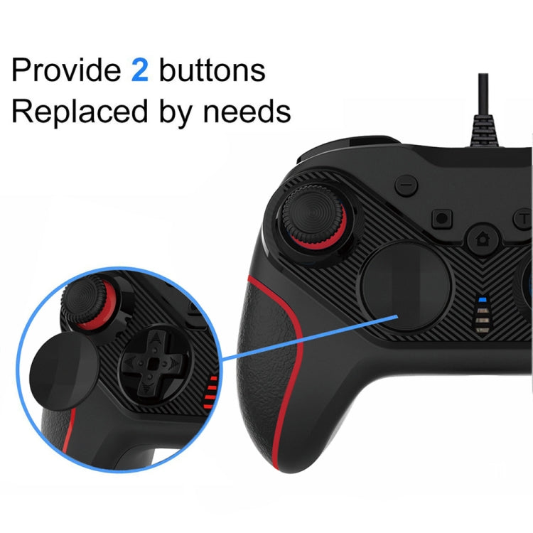 Wired Gamepad For Nintendo Switch / Android / iOS / PC (S818W Left Right Right Blue)