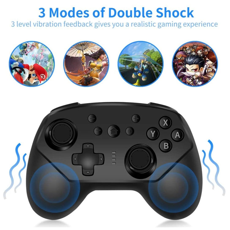 SW-01 Wireless Bluetooth Game Handle with Mini Six-axis Body Feeling Vibration for Nintendo Switch Lite (Blue)