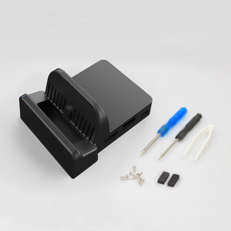 Mini Base de enfriamiento Portátil de bricolaje Para el interruptor Nintendo (Negro)