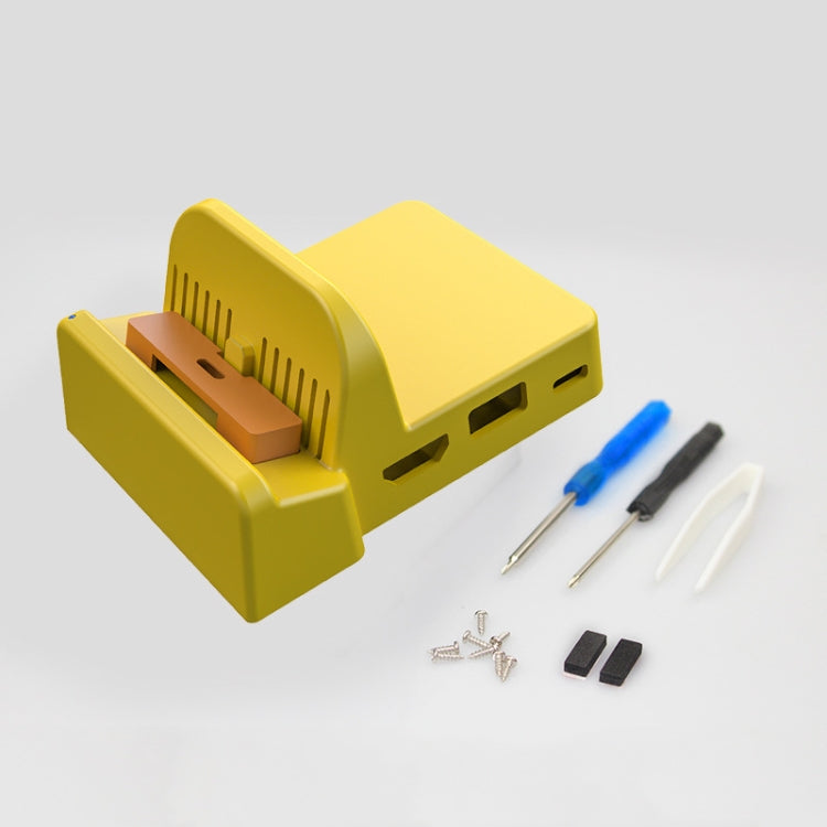 DIY Mini Base de enfriamiento Portátil Para el interruptor Nintendo (Amarillo)