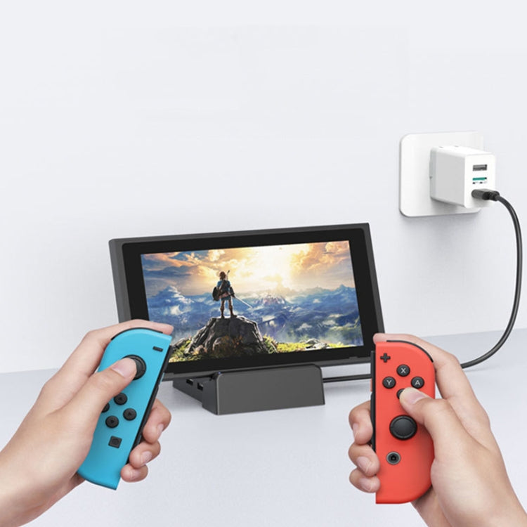 Mini Base de enfriamiento Portátil de bricolaje Para el interruptor Nintendo (Negro)