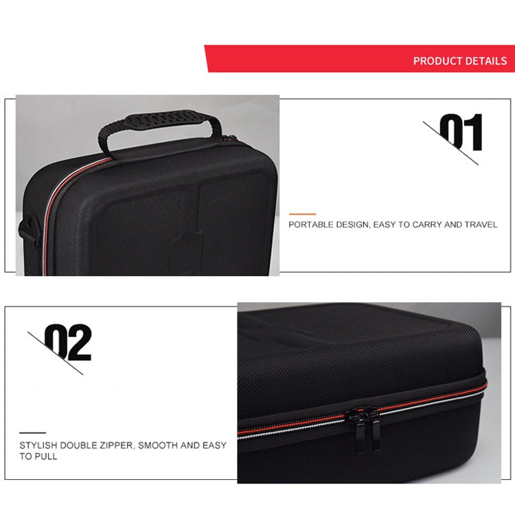 Game Machine Full Accessories Storage Bag HAND HAND HARD CASE For Nintendo SWITCH (Black WITHOUT LOGO)