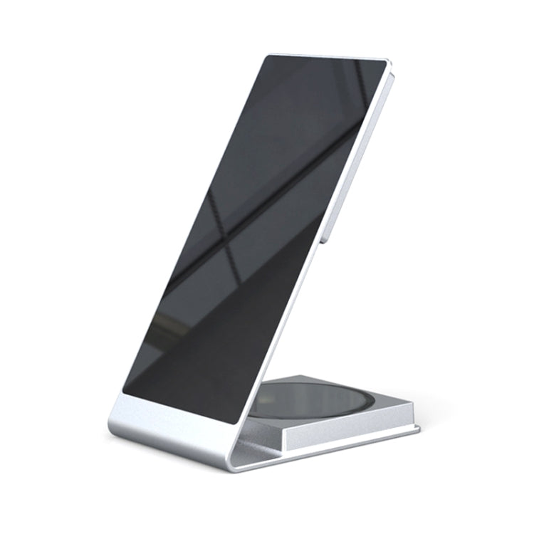 Y21 Chargeur sans fil magnétique pour téléphone portable 2 en 1 Support de charge rapide 15 W pour iPhone et iPad (Argent)