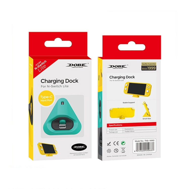 2 PCS DOBE TNS-19062 TRIANGLE HOST Charging TRIANGLE TRIANGLE CHARGER CONTROL For SWITCH / Lite (Green Blue)