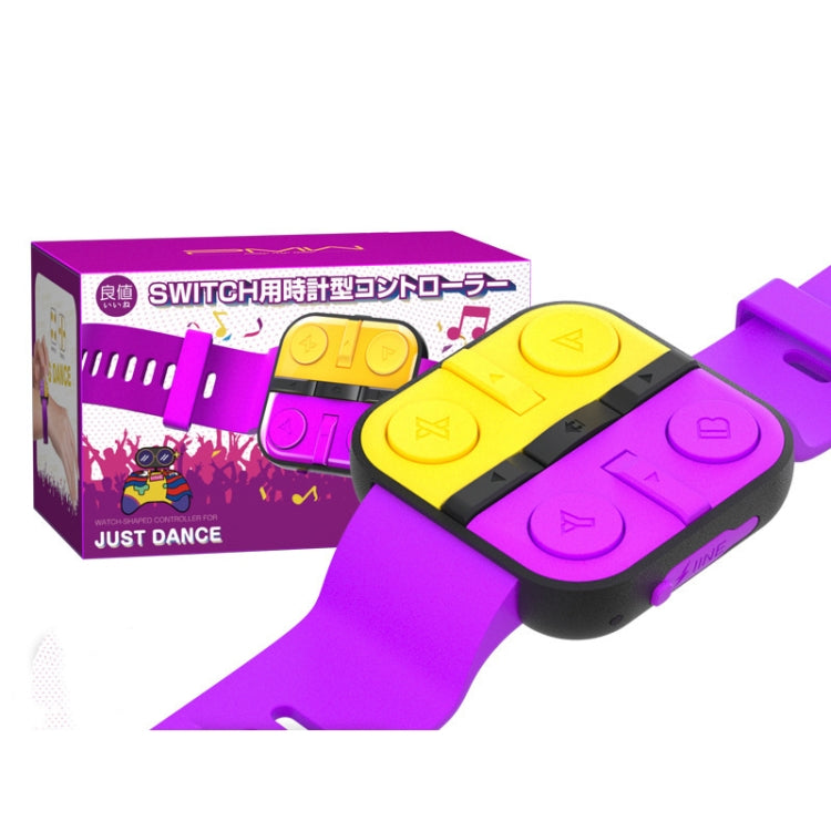 IINE DANCE Watch GAME HANDLE For Nintendo SWITCH (Yellow Purple L402)