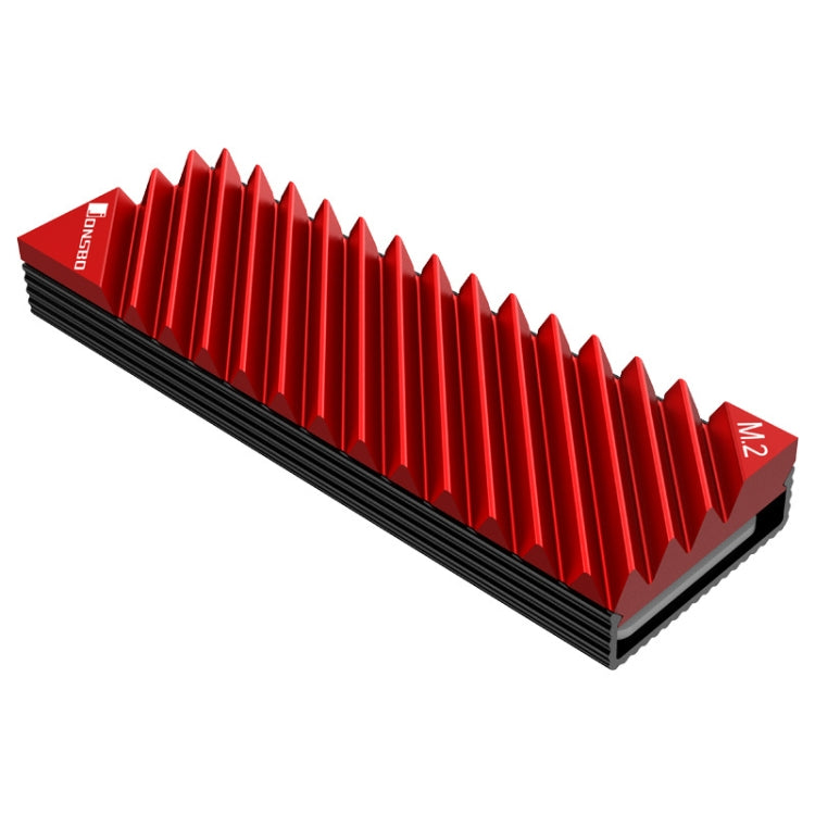 Jonsbo M.2-3 Radiador de estado sólido Para NVME / SSD (Rojo)