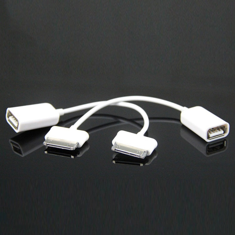 3 PCS U DISK MOUSE TRANSFERRING OTG ADAPTER Cable (White)