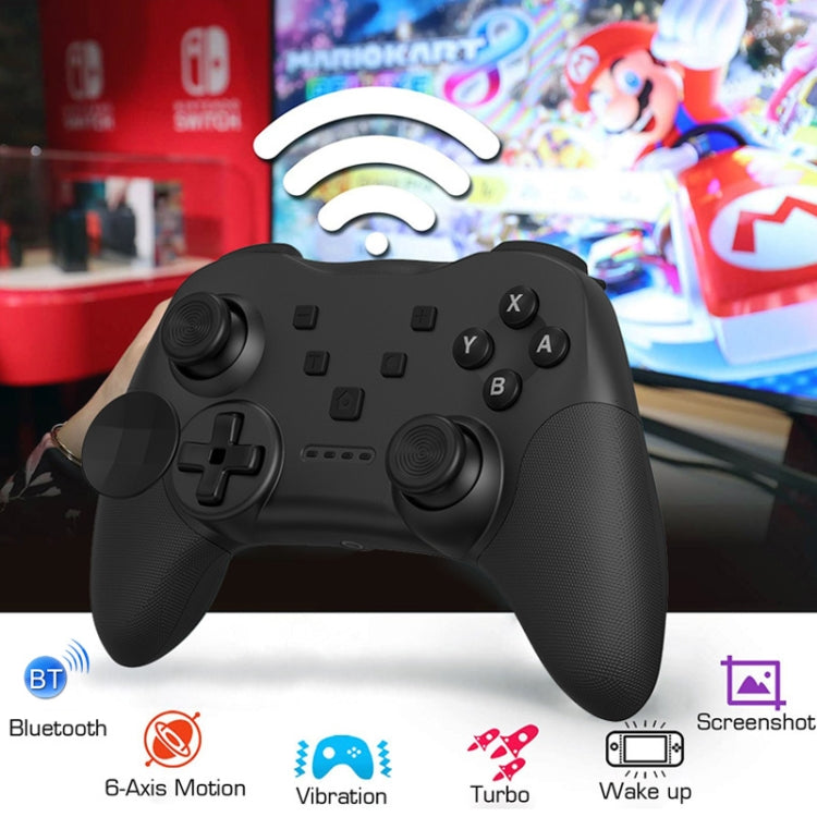 MB-S819 Wireless Bluetooth Game Console Handle with wake-up Vibring Gyroscope For Nintendo Switch (Black)