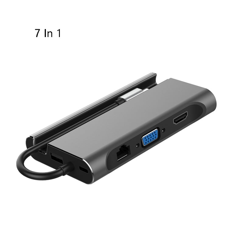 Coreón de hielo HU8 multifunción USB HUB Interfaz USB Soporte Móvil número de interfaces: 7 en 1