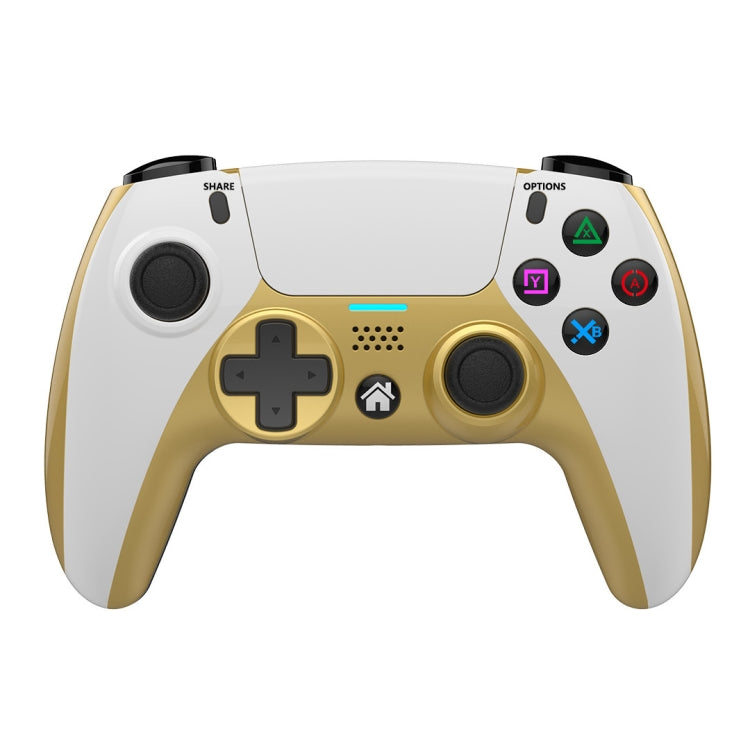 Wireless Bluetooth Game Controller for PC / PS4 / Switch (Gold)