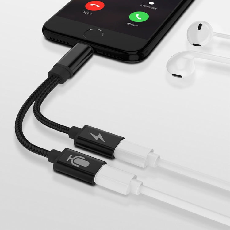 2 in 1 8-poliger Stecker auf zwei 8-polige Buchse Audioadapter für iPhone