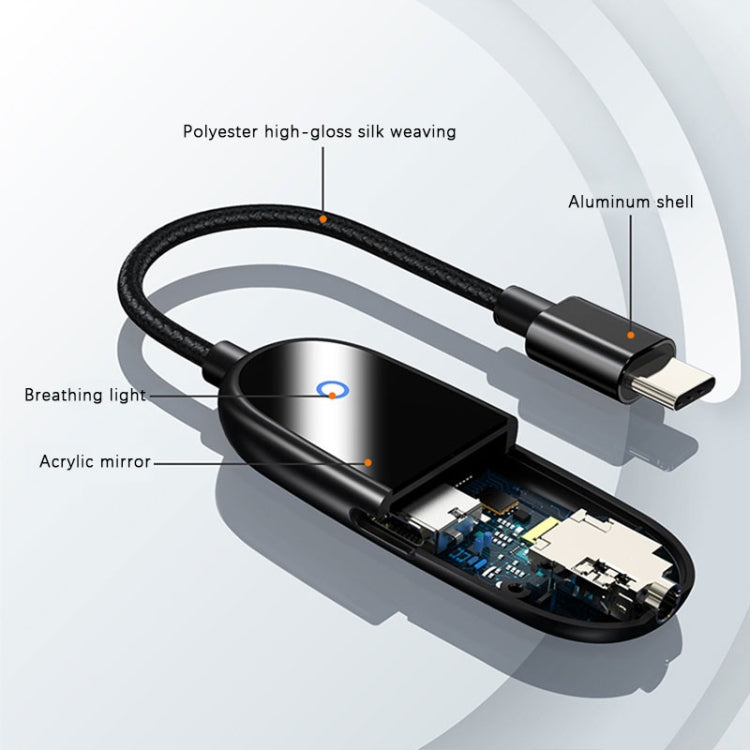 Type C Digital Audio Adapter + 3.5mm Digital Audio Adapter Headphone Converter