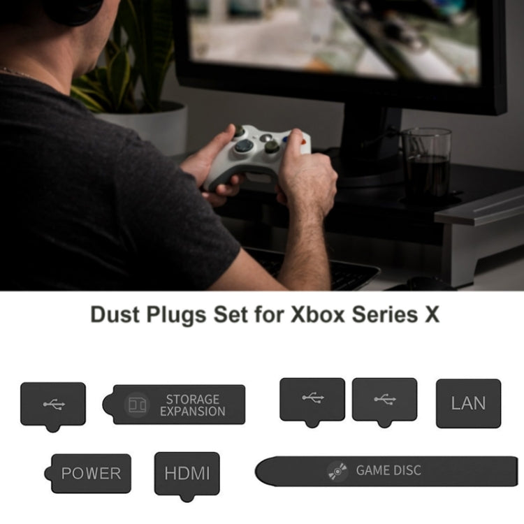 Para Xbox SerieS / X Host a Prueba de polvo del Enchufe del polvo Conjunto estilo: Edición Normal
