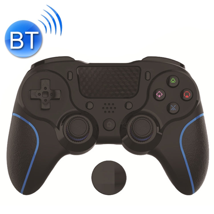 MB-P913 PC PC SomatoSensor SomatoSensory Back Programming Dual Vibration Bluetooth Gamepad For PS4 Pro (Blue Black)