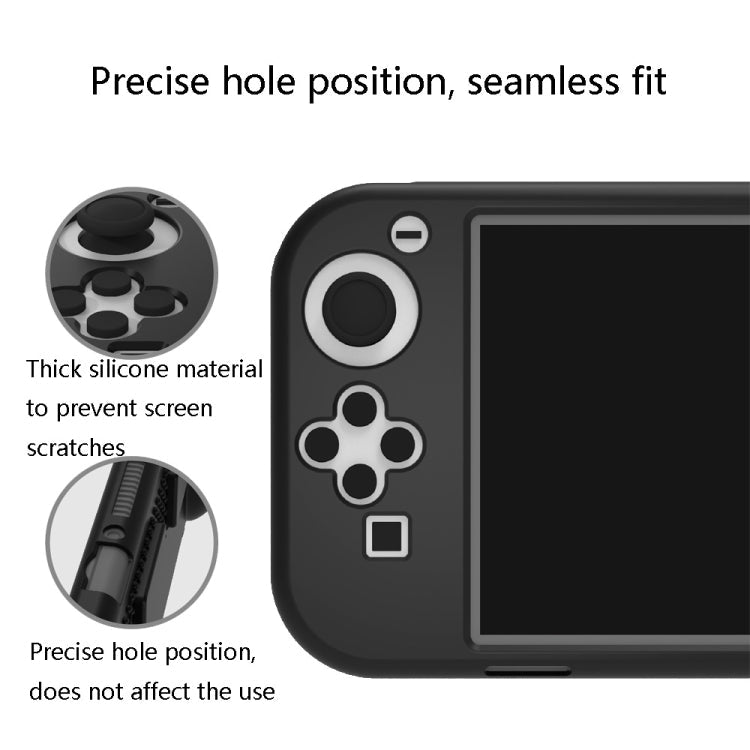 PGTECH GP-341 Silicon Silicone PROTECTION Cover WITH GRIP + Cards RANGE For Oled SWITCH (Black)