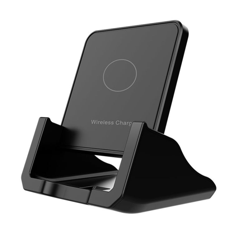 A9189 10W Vertical Wireless Fast Charger with Detachable Mobile Phone Holder (Black)