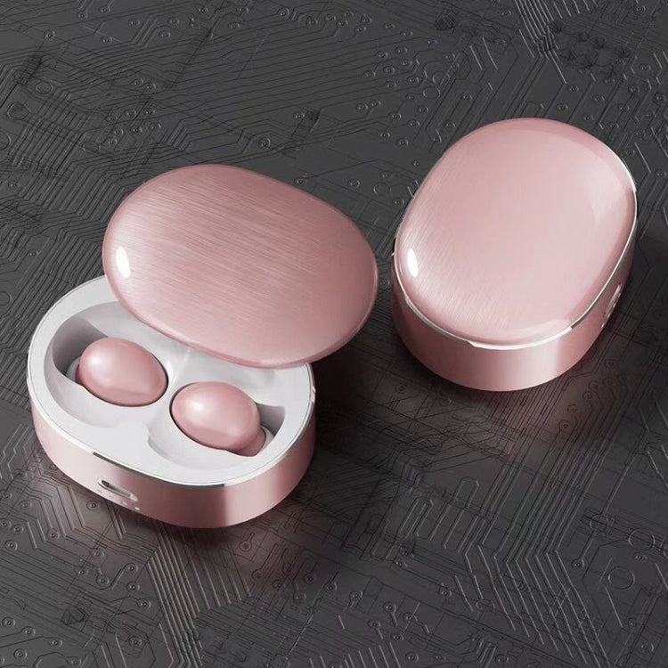 Auriculares Bluetooth Mini Airs Mini con caja de Carga giratoria (Rosa)