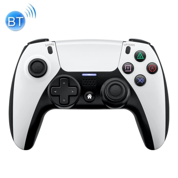 PSS-P04 Bluetooth 4.0 Manette de jeu sans fil à double vibration pour PS4 / Switch / PC / Steam (Atenh White)