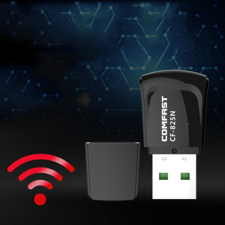 COMFAST CF-825N V3 Mini USB Drive-Free Wireless Wireless Card Tarjeta de escritorio WiFi Receptor
