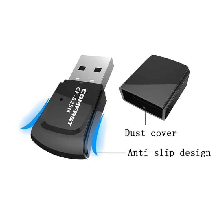 COMFAST CF-825N V3 Mini USB Drive-Free Wireless Wireless Card Desktop WiFi Receiver Card
