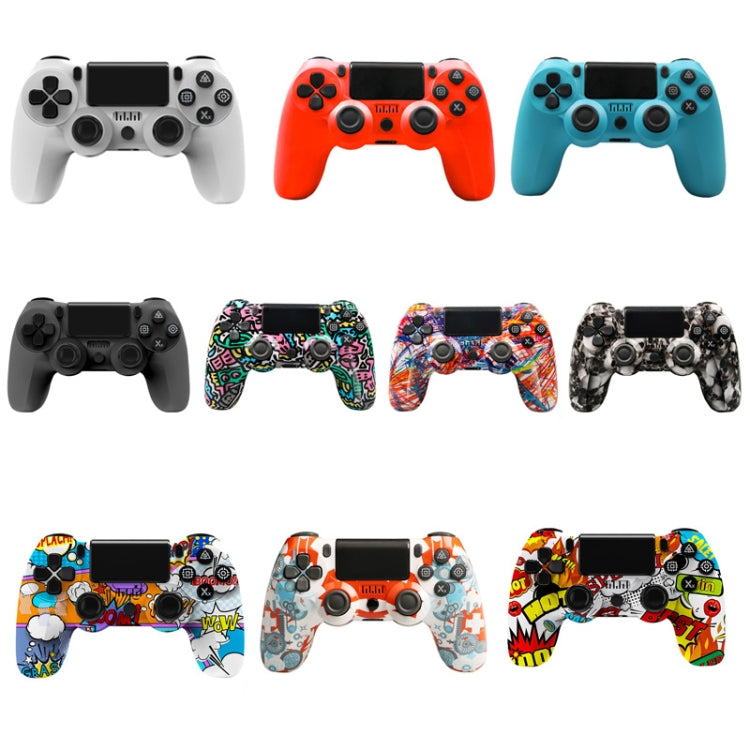 Wireless Bluetooth Game Controller Gamepad with Light for PS4 Color: Skull