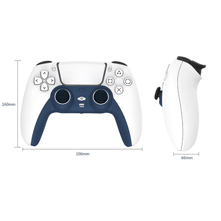GAMEPAD Wireless Bluetooth Built-in Microphone and 3.5mm Headphone Jack for PS4 (Snow Ice Blue)