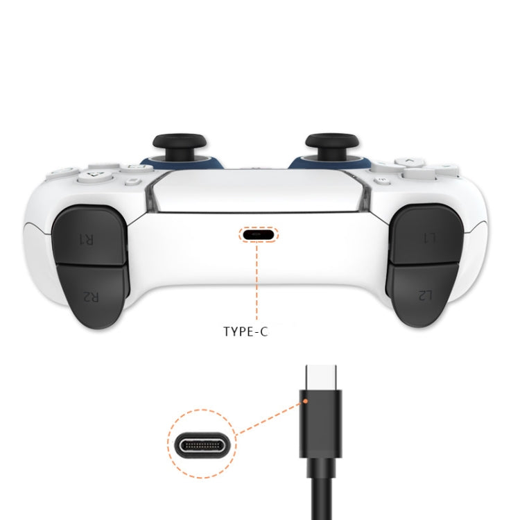 GAMEPAD Wireless Bluetooth Built-in Microphone and 3.5mm Headphone Jack for PS4 (Snow Ice Blue)