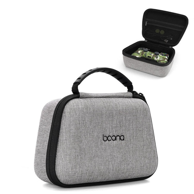 Baona EVA Hard Shell Gamepad Storage Bag For PS5/PS4/Xbox/Switch Pro Style: Single Layer Gray