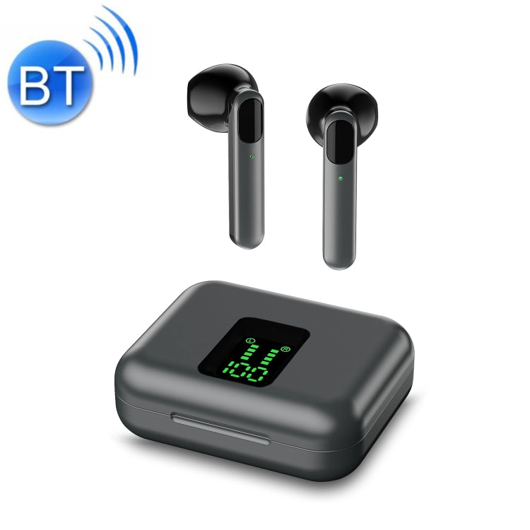 X40 LED Display Digital Digital Battery Life Sports Bluetooth Headphones (Grey)