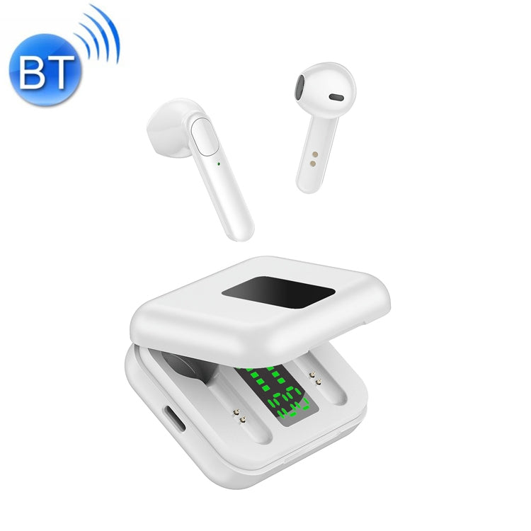 X40 LED Display Digital Digital Battery Life Sports Bluetooth Headphones (White)