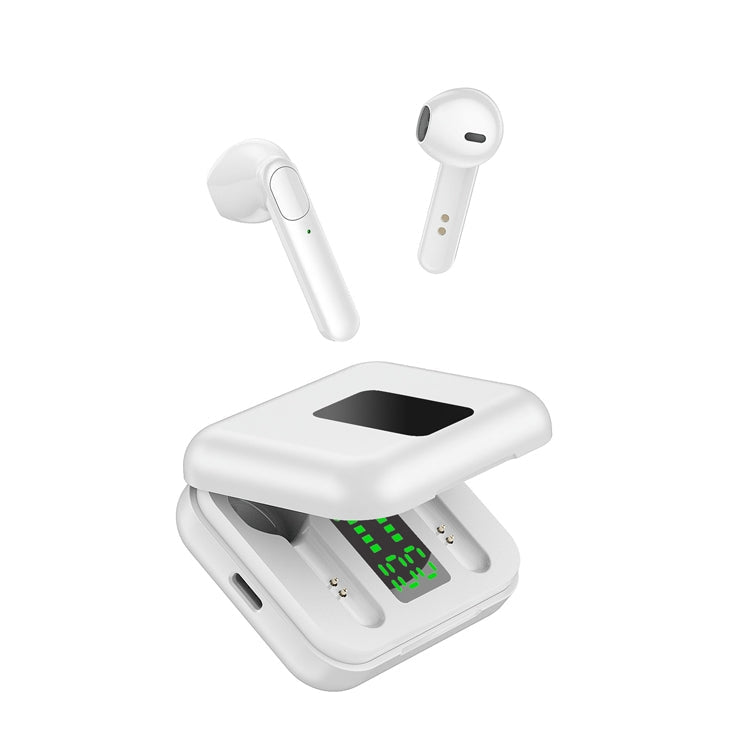 X40 LED Display Digital Digital Battery Life Sports Bluetooth Headphones (White)