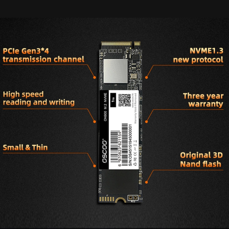OSCOO ON900 NVME SSD Drive State Sólido Capacidad: 256GB