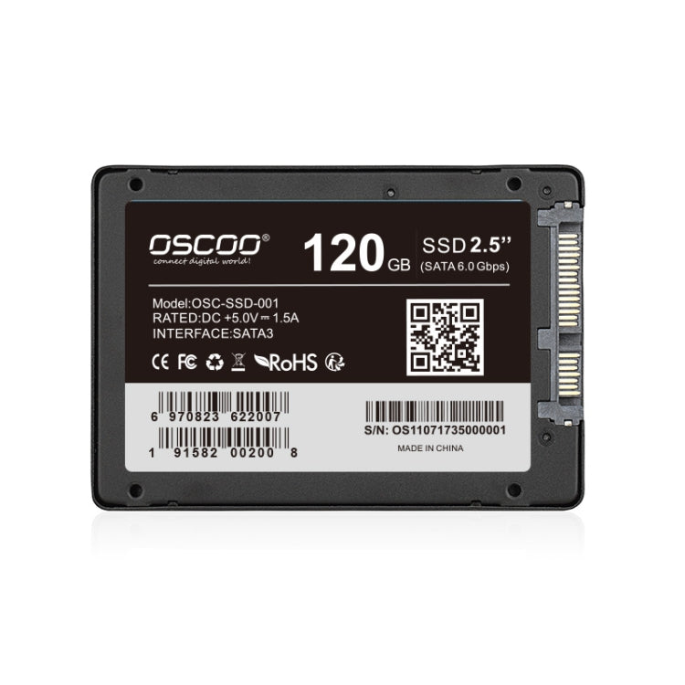 OSCOO OSC-SSD-001 SSD COMPUTADORIO SOLIDA SITIO AUMENTO CAPACIDAD: 120 GB