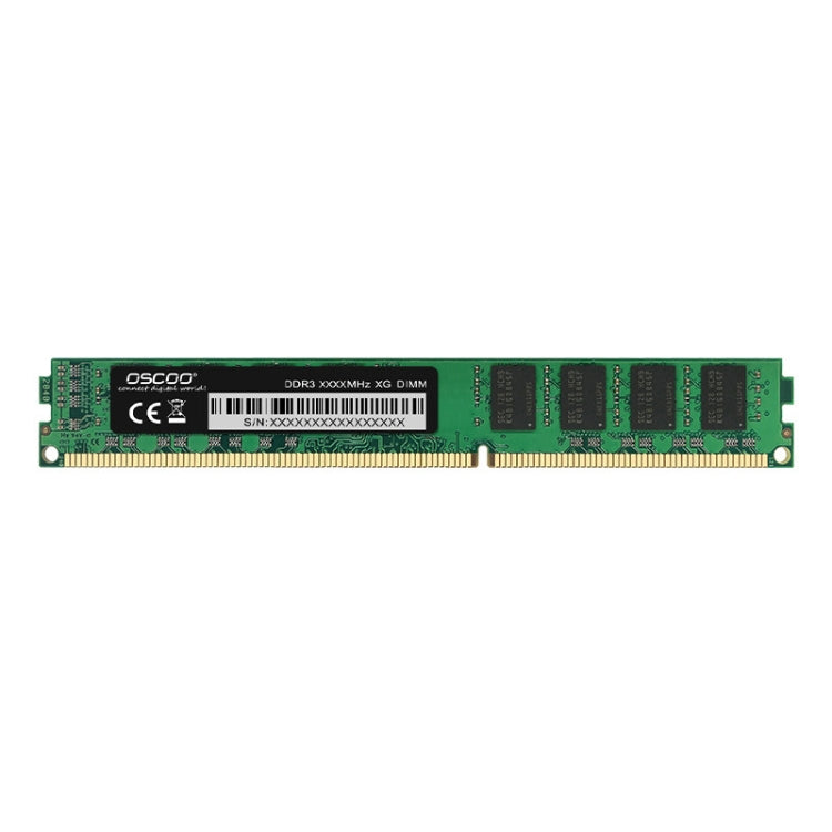 Capacité de la mémoire de la mémoire de l'ordinateur OSCOO DDR3: 4 Go
