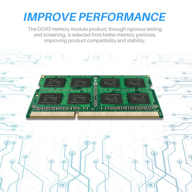 Capacité de la mémoire de la mémoire de l'ordinateur OSCOO DDR3: 8 Go