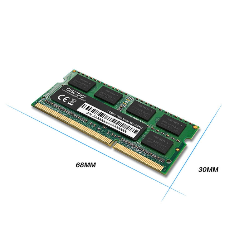 OSCOO DDR3 NB Capacité de mémoire de la mémoire de l'ordinateur : 4 Go