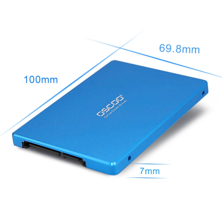 OSCOO SSD-001Azul 2.5 pulgadas SATA SAP SDA SANT SANT SOLID AUMENTE CAPACIDAD: 256 GB