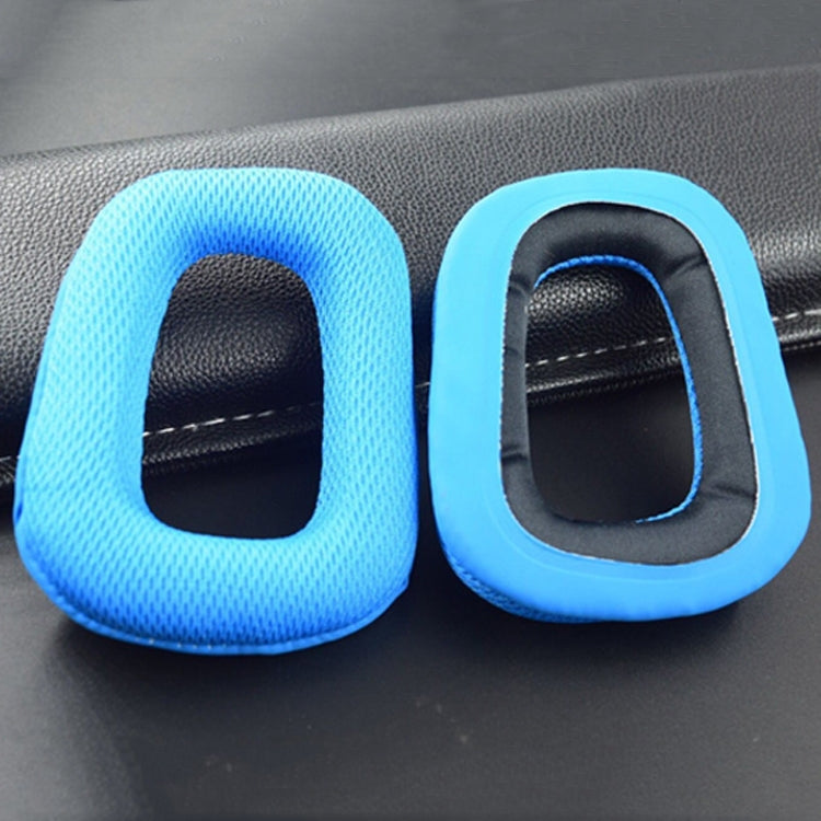 Orejas de Esponja para Auriculares 2 PCS para Logitech G35 / G930 / G430 / F450 (Azul)