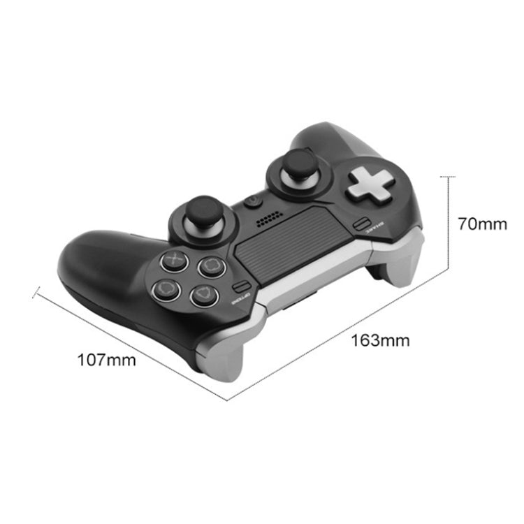 Wireless Bluetooth Controller HS-PS4125 with somatosensory awakening For PS4 / PC Product Color: Black
