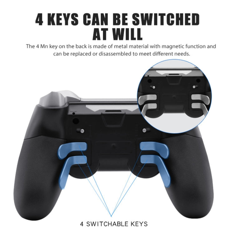 Wireless Bluetooth Controller HS-PS4125 with somatosensory awakening For PS4 / PC Product Color: Black