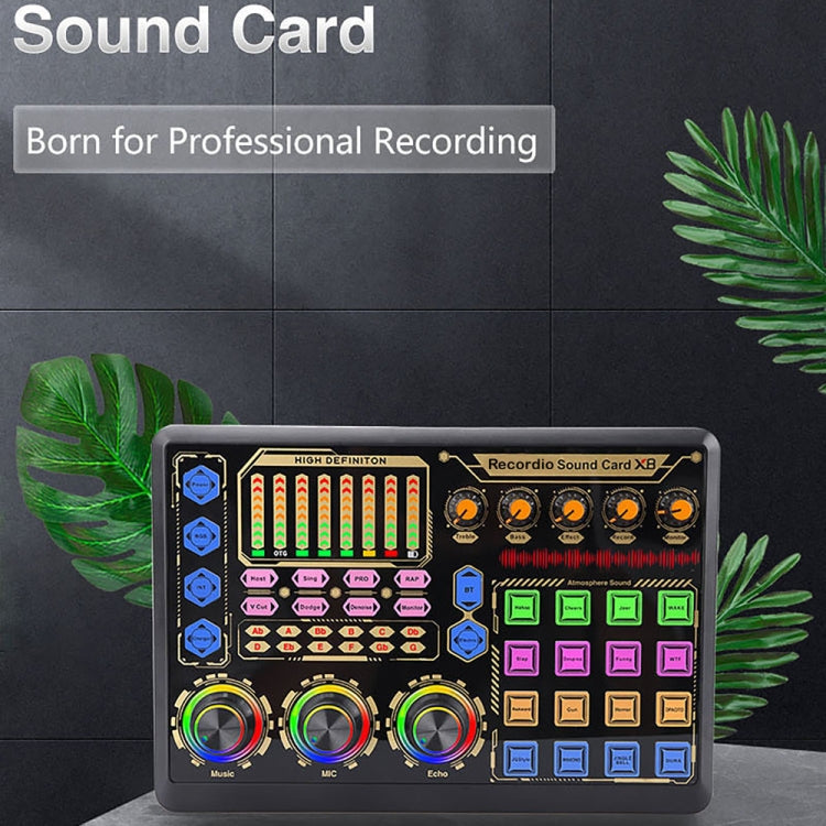 GAX-X8 Live Microphone Equipment Sound Card