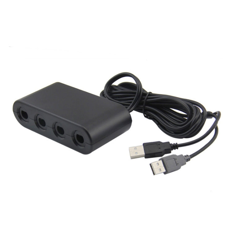 Mango GC a Wii U / PC / adaptador convertidor de interruptor (Negro)
