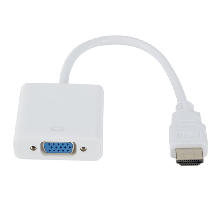 ZHQ008 HD HDMI to VGA Converter with Audio (White)