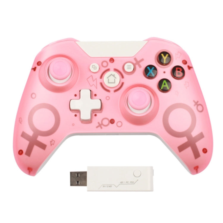 N-1 2.4G Wireless Joystick Direct Connection Gamepad For Xbox One (Pink)